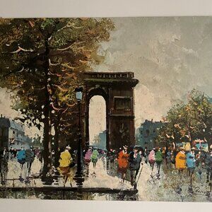 Vintage Fine art print by Gellman Arc de Triomphel By Rocoo 16" x 20"